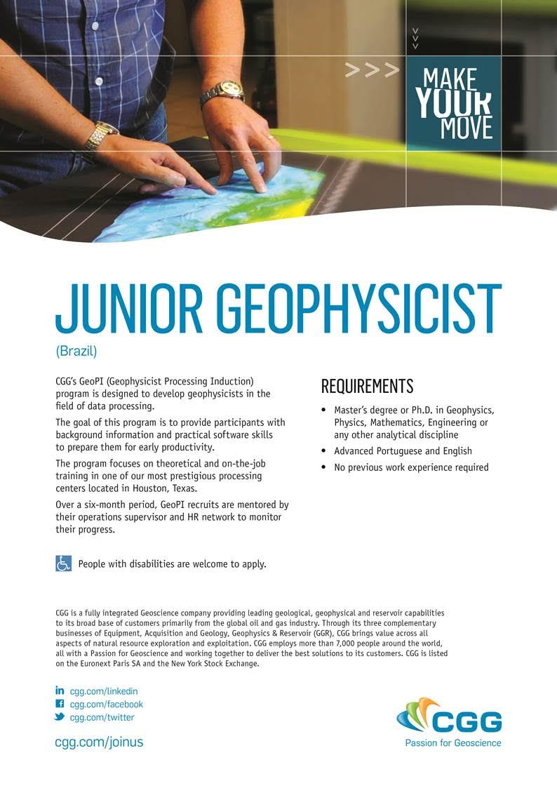 CGG Brazil | Junior Geophysicist